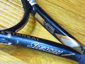 Prince Triple Threat Stealth Oversize 1000pl Racket NEW STRINGS $230 4 1/8" 115