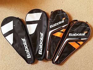 BABOLAT TENNIS Racquet Covers w/ Shoulder Straps - FOUR Covers - MINT!