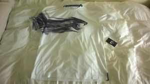 Slazenger Men's Match Smoky Cat Tennis Crew XL White  MSRP $40