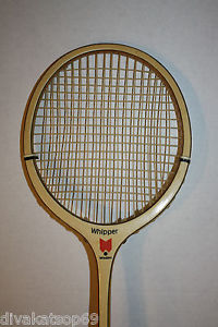 * VINTAGE SPORTS * WHIPPER WISDEN BADMINTON WOODEN RACQUET * SQUASH