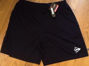 Brand New Dunlop Mens Performance Tennis Shorts Size L Dark Blue 19.5" Length