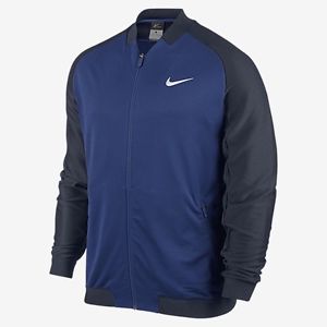 Nike Court Premier Men's Tennis Jacket, Large, Deep Royal Blue/Obsidian, 728990