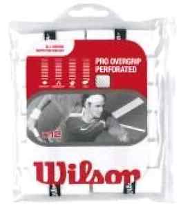 Wilson Pro Overgrip Perforated (12 pack) White-Red