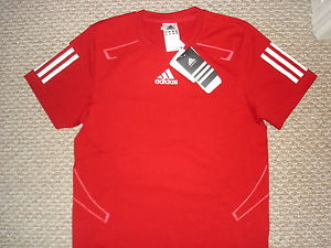 NWT Adidas Barricade Seamless Theme RED Tennis Polo Shirt Verdasco P92738 Medium