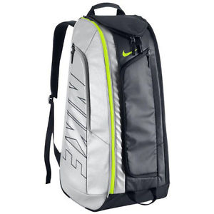 NIKE TENNIS BACKPACK BAG BA4866-072 COURT TECH 1 CASE Silver Black Volt NEW NWT