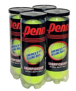 Tennis Balls NEW Penn Championship dog toys extra duty 4 cans ball yellow felt