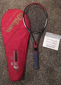 RARE Wilson HAMMER 5.5 SPIN CROSS SECTION Tennis Racquet 95 sq in 4 3/8"