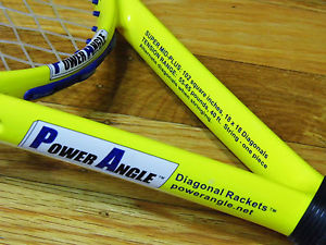 RARE Unique Diagonal Stringing Power Angle Racket Mad Raq Madeline Hauptman A1