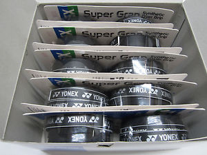 **NEW** LOT OF 10 THREE PACKS YONEX SUPERGRAP OVERGRIP (BLACK) 30 GRIPS TOTAL