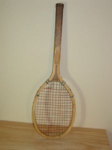 ANTIQUE VINTAGE  WOOD TENNIS RACQUET RACKET