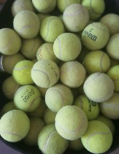 USED TENNIS BALLS, LOT OF 50