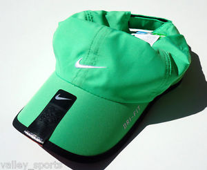 NEW! Green NIKE YOUTH Unisex  Golf  Cap DRI-FIT Tennis Hat Featherlight