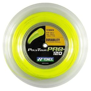 Yonex Poly Tour Pro 120 Tennis String Reel 17G 1.20mm (yellow) 656ft  Last one!