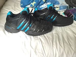 Adidas Barricade 5 First Edition Run Black/Metallic Blue Sz9.5