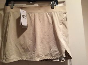 Women's Tennis Skirt Tail Tech  Size L--- Tan