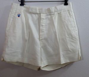 Jack Kramer 1950s Wilson Gabardine Light Wool Mens Tennis Shorts 33-36