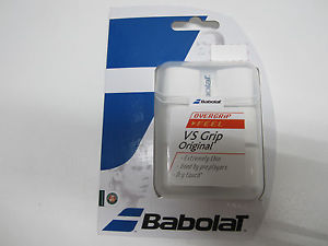 **NEW** LOT OF 6 THREE PACKS BABOLAT VS GRIP ORIGINAL OVERGRIP (WHITE) 18 TOTAL.