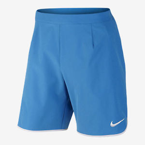 Nike NIKECOURT FLEX MEN 9" TENNIS SHORTS Blue (M) 728980-455 NWT