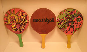 Vintage Smashball Paddles Tiki Hawaiian Theme