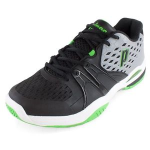 Prince Warrior Men's Tennis Shoes Grey/Black/Green - Auth Dealer - Reg $120