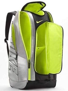 Nike Court Tech 1 Tennis Backpack Bag Silver Black Volt Insulated ( BA4866-072 )