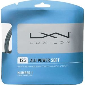 Luxilon ALU Power Soft 125, 16L Guage, Silver, PACK OF 3,  NWT