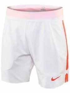 NIKE 2015 7" Gladiator Premier Men's Tennis Shorts Rafael Nadal White Hot lava.