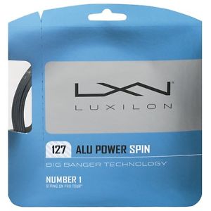 Luxilon ALU POWER SPIN 127, 16Guage, Silver, 3 PACK, NWT