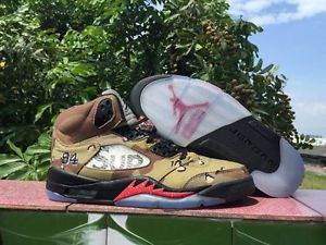 SHOES NIKE JORDAN 5 SUPREME - SIZE 10 -MEN- SHIPPING WORLDWIDE