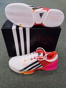 Adidas Adizero Ubersonic White/Orange/Pink Men's Shoe size 10.0  AF5788