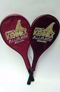 2 Set of Pro Kennex Alliance Squash Racquets Rackets with Sleeve