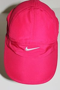 NWOT Nike DRI-Fit Women's Running Tennis Hat Pink Adjustable Featherlight NICE!