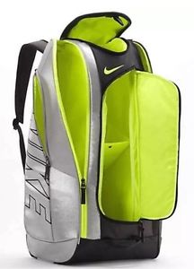 Nike Court Tech 1 Tennis Backpack Bag Silver Black Volt Insulated (BA4866-072)