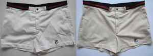 Fila Maglificio Biellese White Line 1980s vintage tennis white shorts size 36 54