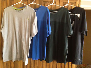 ROGER FEDERER RF LOT OF 4 Nike Tennis Vee V Neck XXL 2XL Dri-Fit Cotton Blend