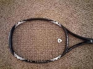 New Yonex E-zone 107 oversized tennis racquet strung with Volkl Cyclone