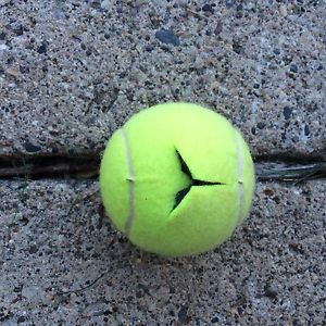 100 used tennis balls, precut for chairs