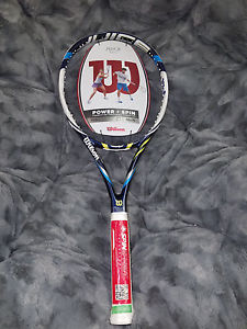 WILSON JUICE 100 S POWER SPIN  tennis racquet   4 3/8" Rg$200 New unused.