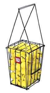 Wilson 75 Tennis Ball Hopper Portable Basket Pick Up Steel Balls Storage Stand