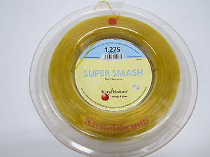 **NEW** KIRSCHBAUM SUPER SMASH 16LG (1.275) POLYESTER TENNIS STRING REEL (200M)