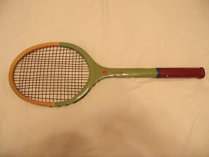 Vintage Wooden USSR Tennis Racquet Racket Desurek (ORIGINAL STRINGS)