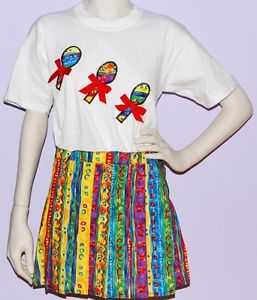 GIRLS TENNIS OUTFIT (ADJUSTABLE WRAP SKIRT & COORDINATING TOP (Med or XL)