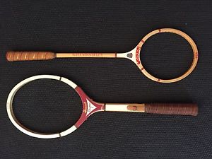 2 Vintage Wooden Frame Tennis Racquets (Never Strung)