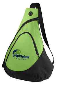 PICKLEBALL MARKETPLACE -Honeycomb Sling Bag-New/Embroidered-Carry Paddles - Lime