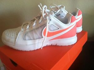 Womens NIKE AIR Vapor Ace Tennis Shoes White Bright Mango 9.5 NEW