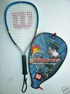 Wilson Racquetball Racquet Titanium Ripper Lightly Used EUC 21.5"x10"
