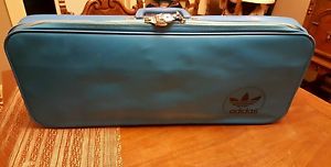 RARE Vintage ADIDAS  Tennis Racket Ball Suitcase Zip Carry Bag - Orig Lock