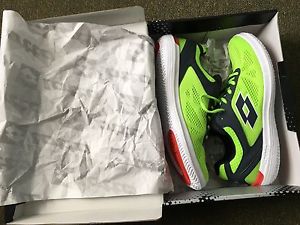 New Lotto Men's Tennis Shoes, Green, Size 10.5