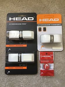 Head Hydrosorb Tennis Grips Tacky White