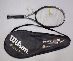 New Wilson Hammer 5.4 titanium 4 5/8 H 5.4 H5.4 adult racket power holes